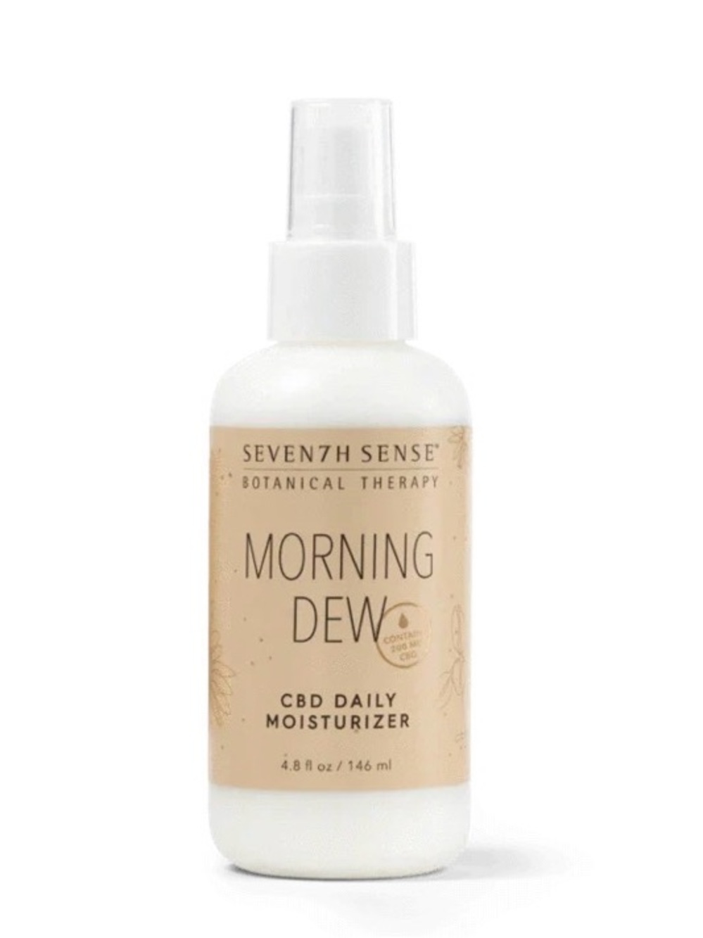 seven7h sense botanical therapy morning dew cbd daily moisturizer 200mg